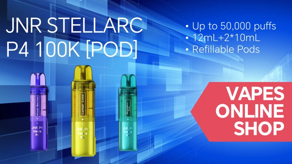 JNR P4 Stellarc Pod | 5% JNR Vape Pod/Refillable Pods 4 JNR P4 Stellarc Pods