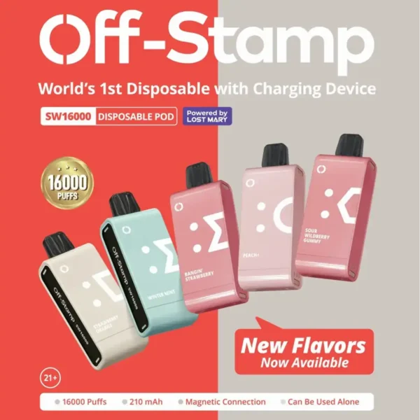 Off Stamp SW16000 Disposable Prefilled Pod (Not Include Battery) - 16,000 Puffs