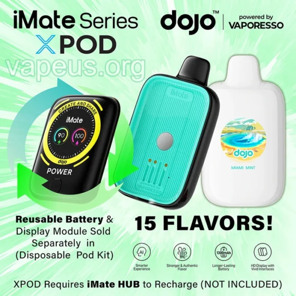Dojo iMate X 20K POD Disposable Vape - Dojo Vape Powered by Vaporesso
