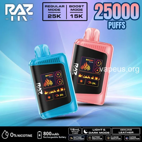 RAZ LTX 25000 Zero Nicotine (RAZ DC25000) Disposable Vape