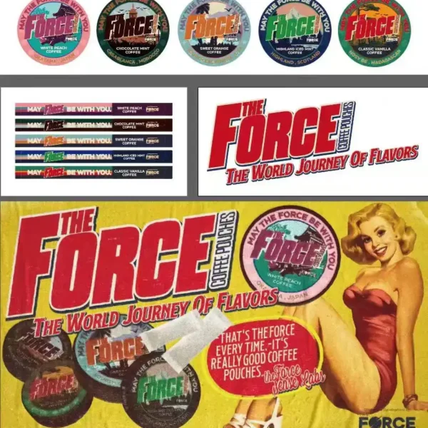 THE FORCE SENSE LABS 50mg caffeine COFFEE POUCHES