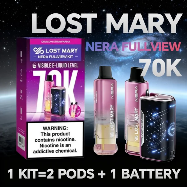 Lost Mary NERA FULLVIEW 70K KIT | Charging Device Included