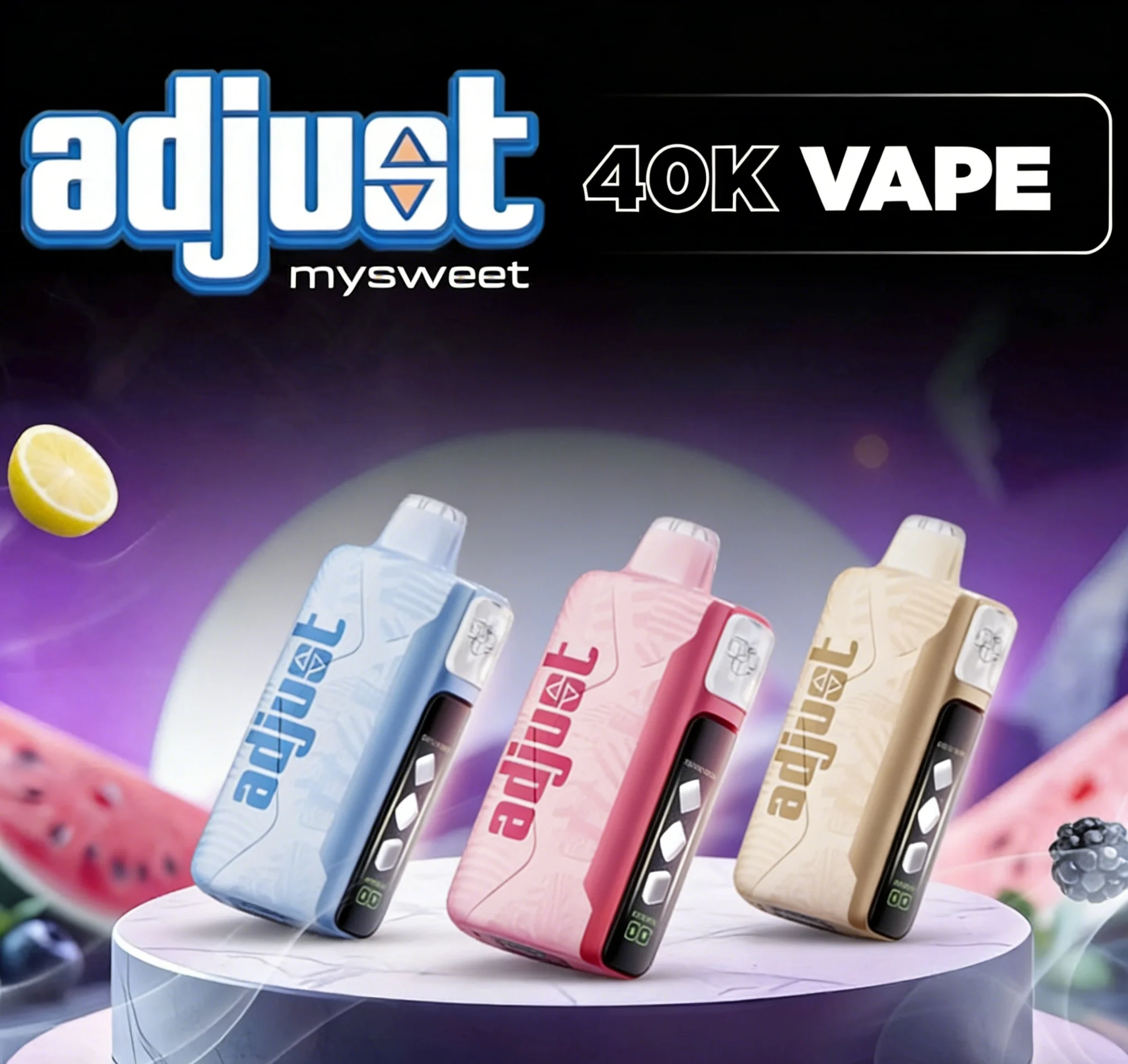 Adjust MySweet 40K Disposable Vape | Control the Sweetness 1 Adjust MySweet 40K Disposable