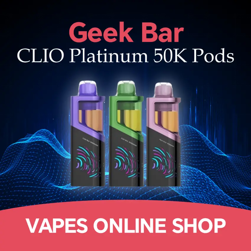 Geek Bar Clio Platinum 50K Replacement Pod 1 Geek Bar Clio Platinum 50K Replacement Pod