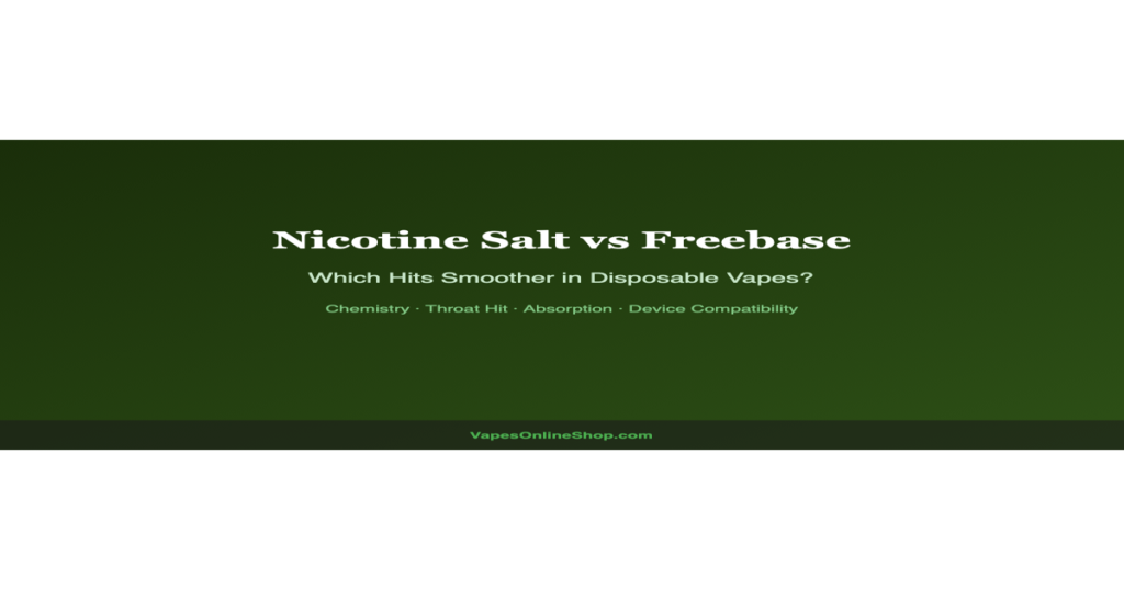 Nicotine salt vs freebase vape comparison