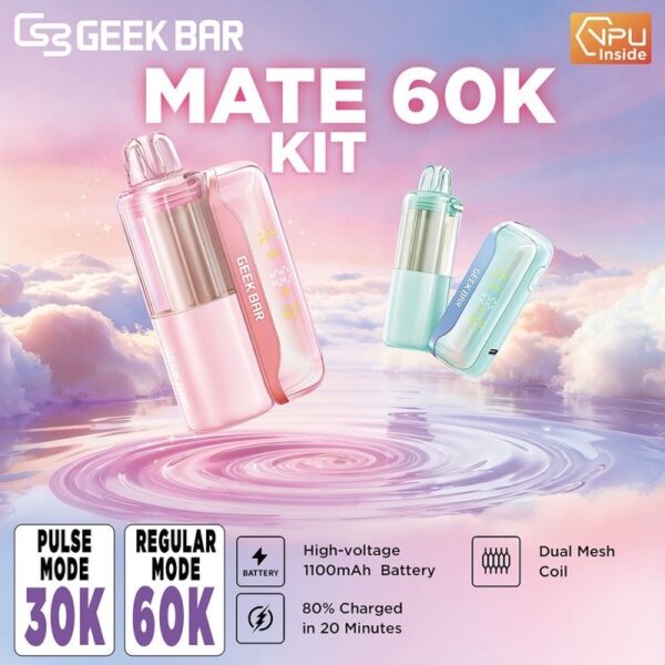 Geek Bar Mate 60K Kit with VPU Chip dual battery system