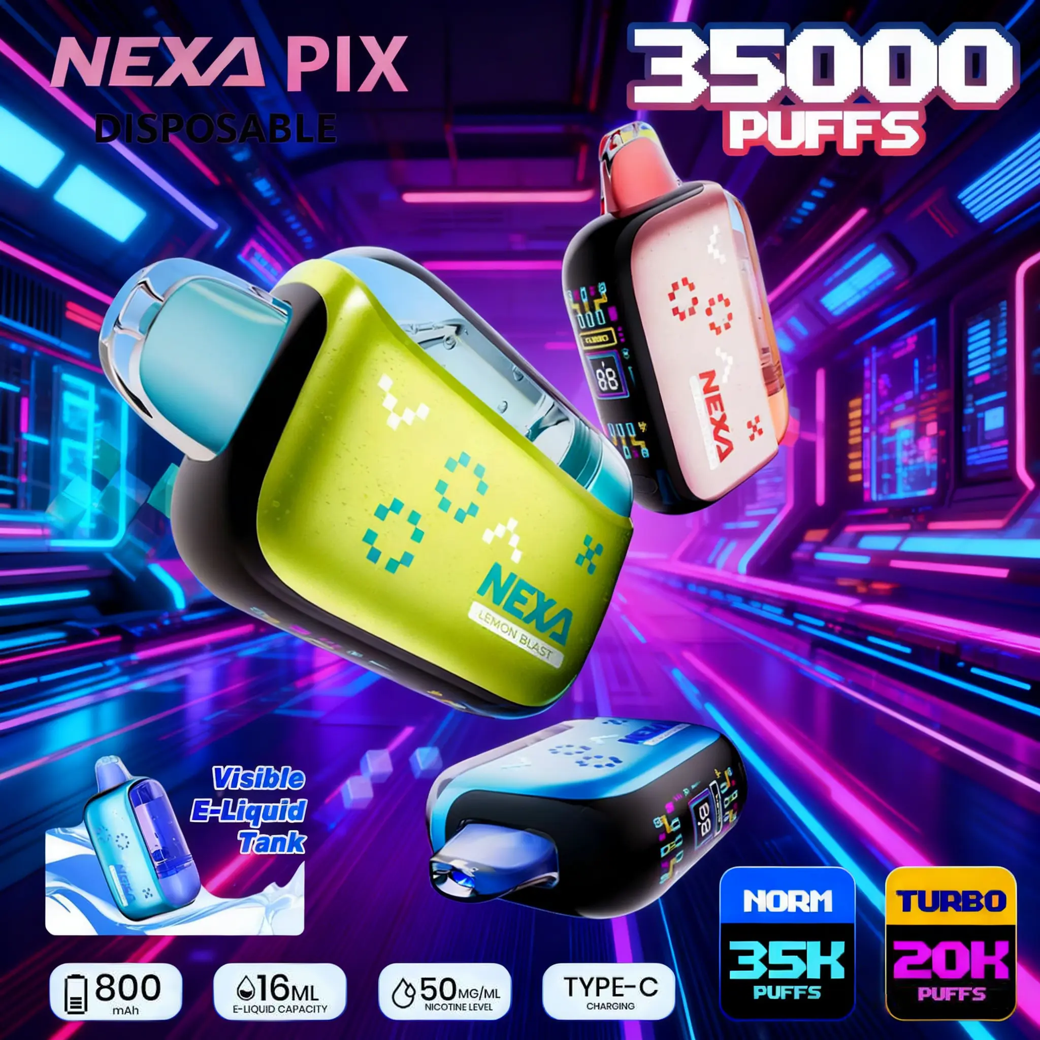 NEXA PIX 35K Visible Disposable Vape